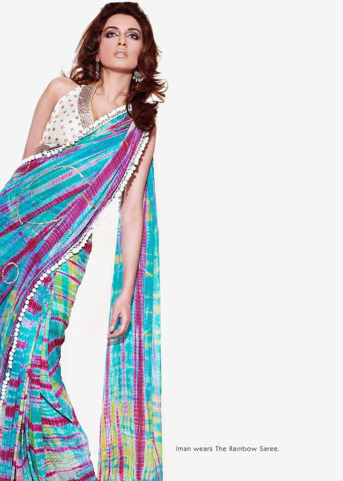 Rainbow Saree