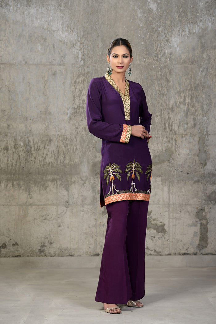 The Palm Silk Tunic